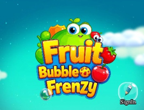 Jeu Fruit Bubble Frenzy  en ligne