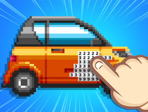 Jeu Pixel Fun Couleur par numéro  en ligne
