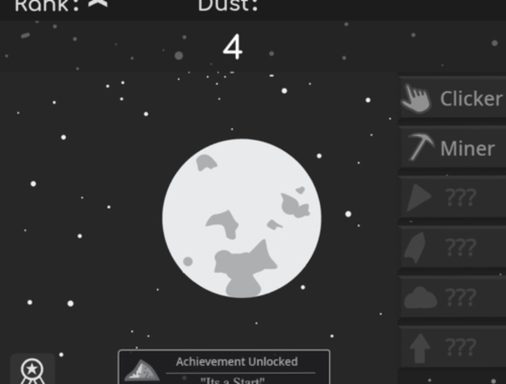 Jeu Collecteur de poussière de clicker planète  en ligne