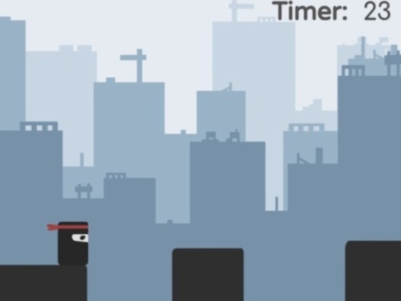 Jeu Ninja sur le toit  en ligne
