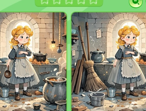 Jeu Trouvez les différences: Cendrillon  en ligne
