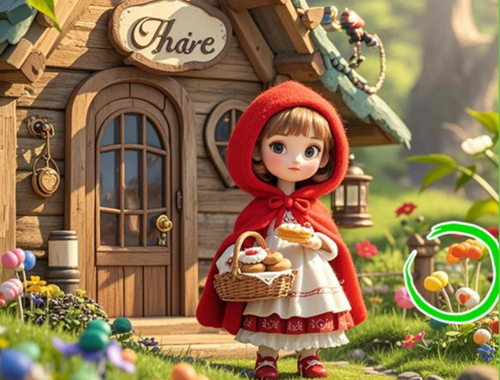 Jeu Trouvez les différences: Granny Wolf  en ligne