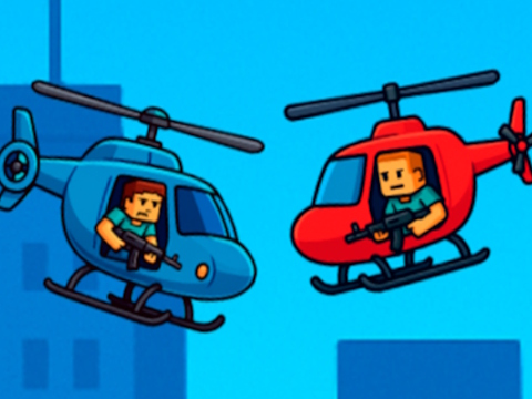 Jeu Hélicoptère Battle Steve 2 Joueur  en ligne