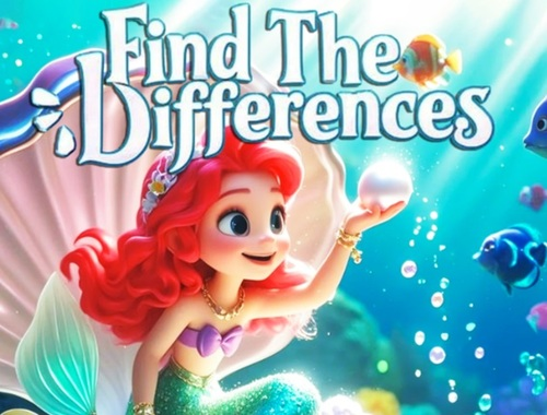 Jeu Trouvez les différences: petite sirène  en ligne