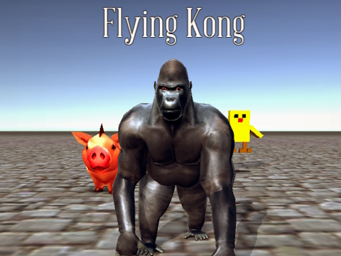 Jeu Kong volant  en ligne