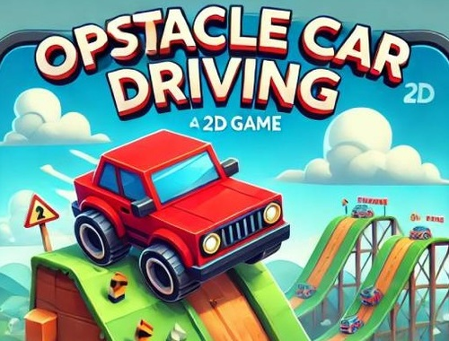 Jeu Carrue d'obstacles conduisant  en ligne