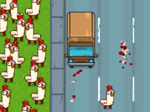 Jeu Aller au poulet aller  en ligne