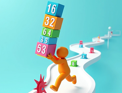 Jeu Stack de cube 2048  en ligne