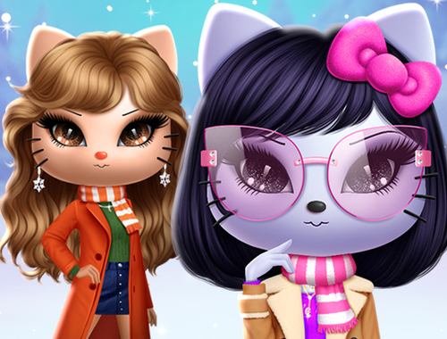 Jeu Kitty Squad Hiver Dress Up  en ligne