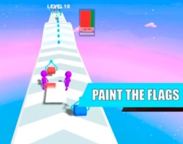 Jeu Peindre les drapeaux  en ligne