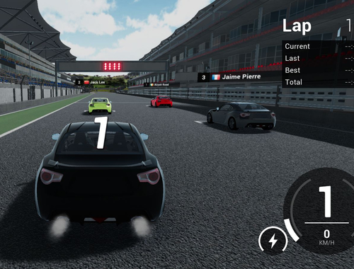 Jeu Simulateur de course GT réel  en ligne