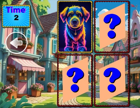 Jeu Jeu de mémoire des animaux drôles  en ligne
