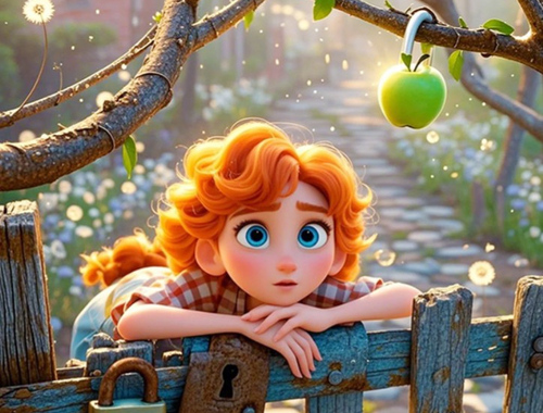 Jeu Trouvez les différences: pomme verte  en ligne
