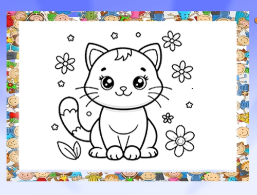Jeu Beau livre de coloriage de chats  en ligne