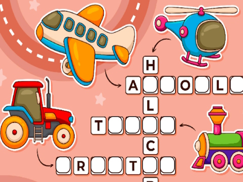 Jeu Mots croisés pour les enfants  en ligne