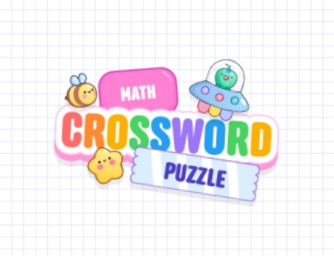 Jeu Puzzle de mots croisés mathématiques  en ligne