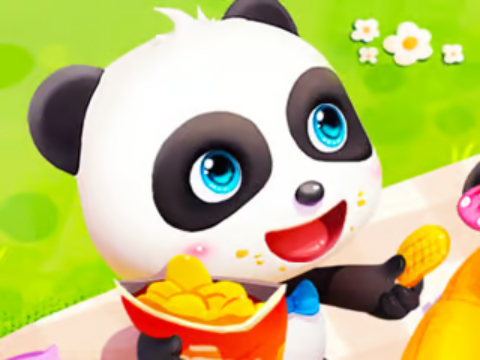 Jeu Puzzle de puzzle: bébé panda panda pique-nique  en ligne