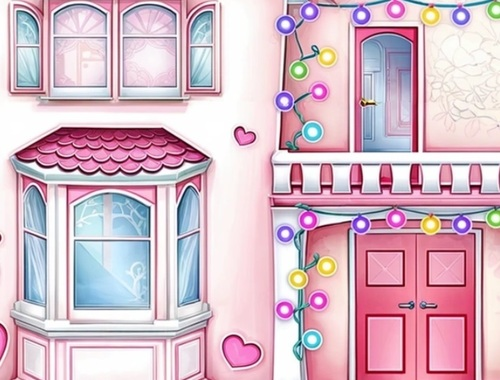 Jeu Conception de la maison de poupée  en ligne