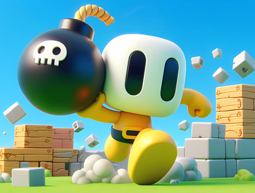 Jeu Bombaman 3d  en ligne