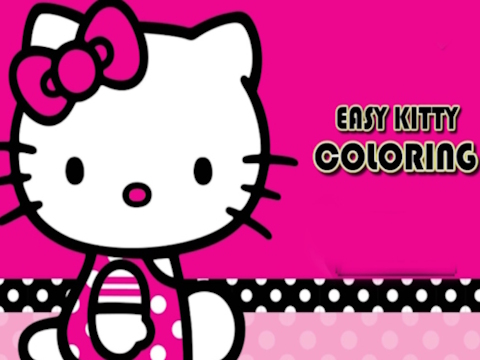 Jeu Kitty coloriage facile  en ligne
