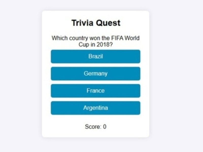 Jeu Quête de trivia  en ligne