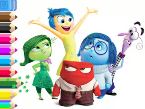 Jeu Livre de coloriage: Inside Out  en ligne