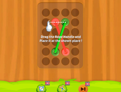 Jeu Puzzle de détritus de corde enchevête  en ligne