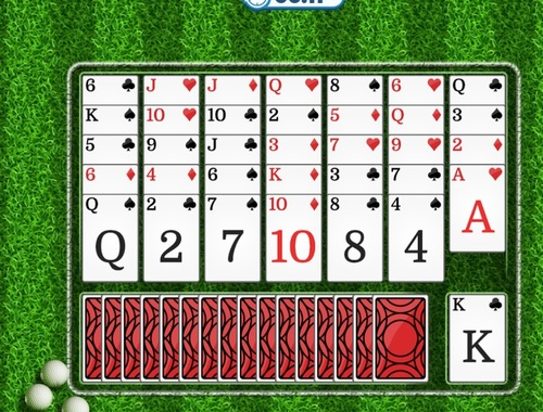 Jeu Solitaire de golf  en ligne