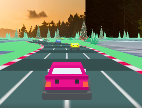 Jeu Chase à grande vitesse 3D  en ligne