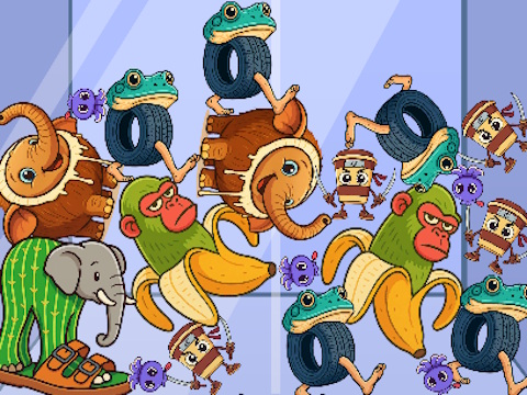 Jeu Italian Brainrot: les animaux fusionnent le puzzle  en ligne