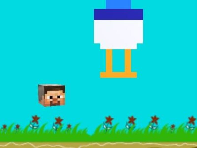 Jeu Chicken Jockey Flappy Minecraft en ligne