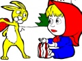 Jeu Coloration masha et lapin  en ligne