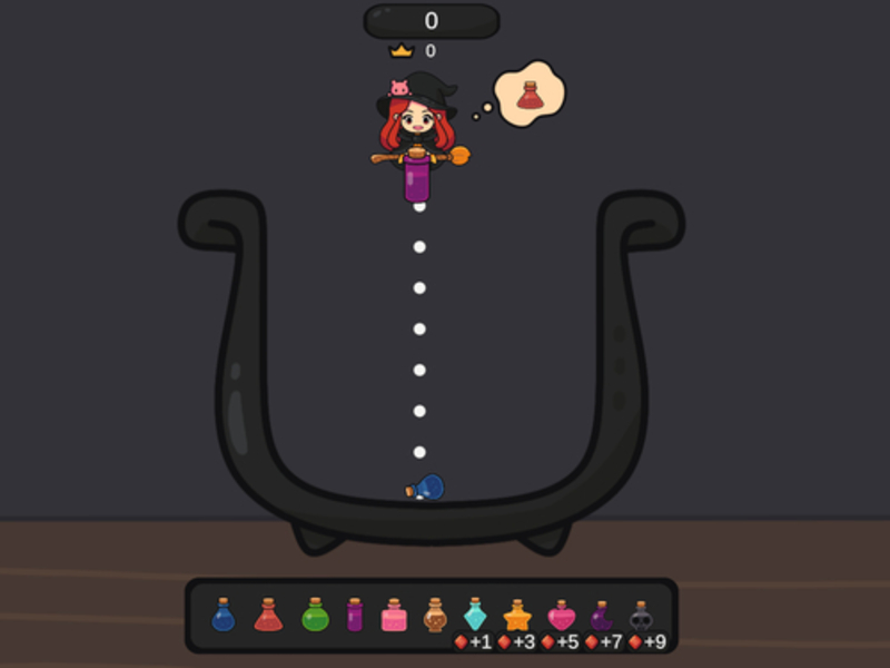 Jeu Potion Merge Witch en ligne