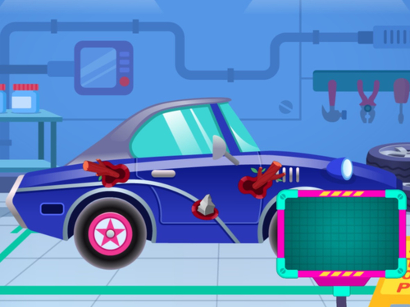 Jeu Réparation de soins de la voiture Mécanicien Dudu en ligne