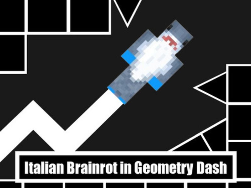 Jeu Brainrot italien dans la géométrie Dash en ligne