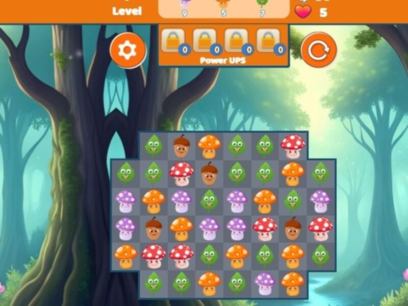 Jeu Fièvre des champignons Match 3 en ligne