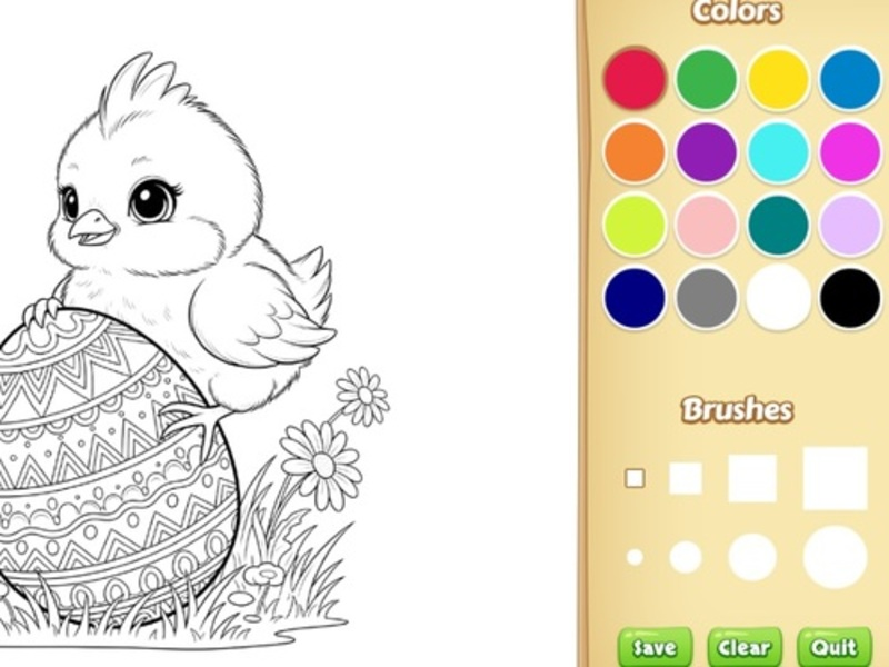Jeu Livre de coloriage de Pâques pour les enfants en ligne