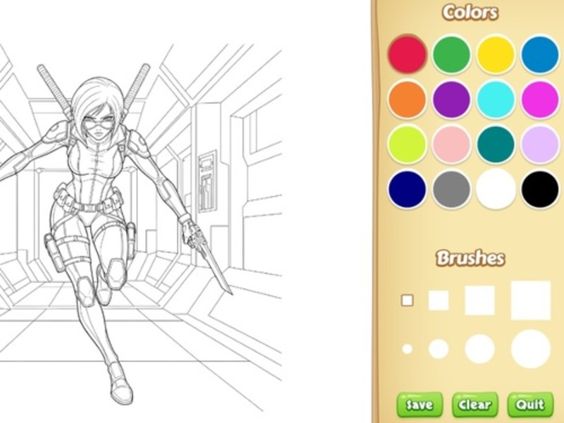 Jeu Livre de coloriage méchant pour les enfants en ligne