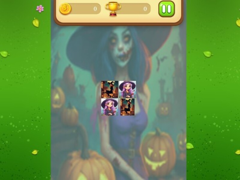 Jeu Match de mémoire des sorcières d'Halloween en ligne