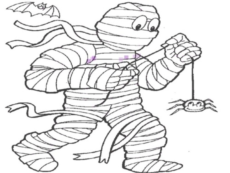 Jeu Livre de coloriage de momie en ligne