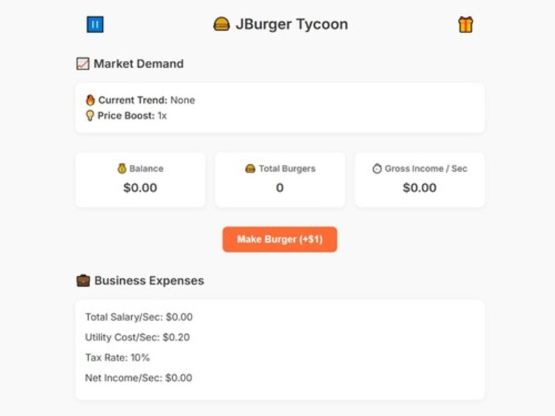 Jeu Magnat de Jburger en ligne