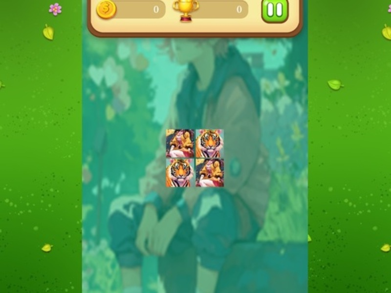 Jeu Match de mémoire de tigre anime en ligne