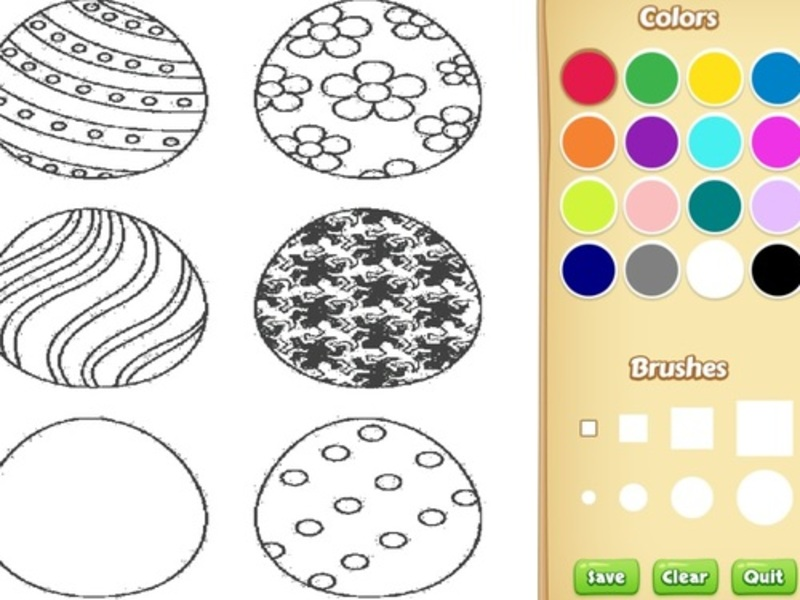 Jeu Livre de coloriage d'oeufs de Pâques pour les enfants en ligne