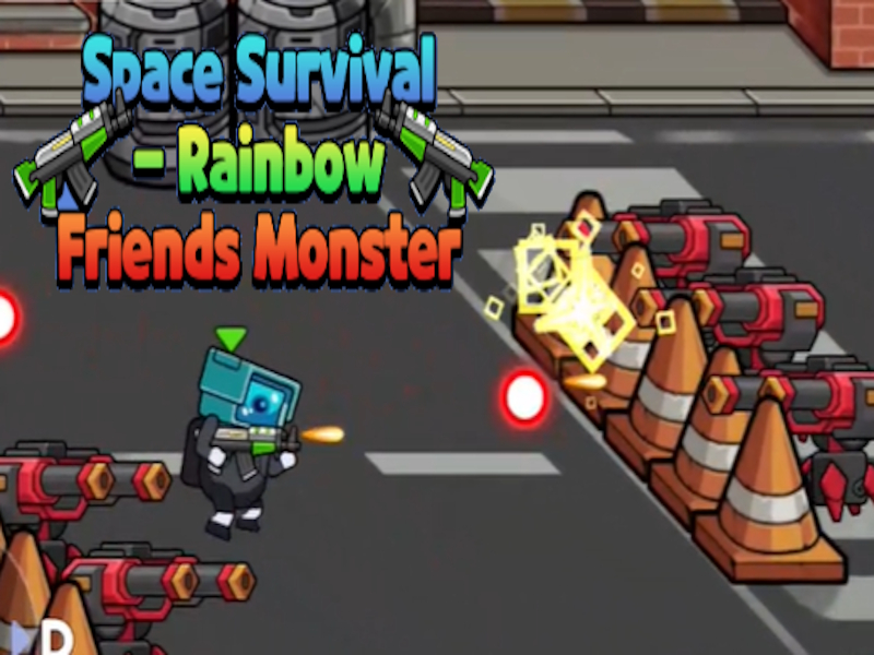 Jeu Survie spatiale - Rainbow Friends Monster en ligne