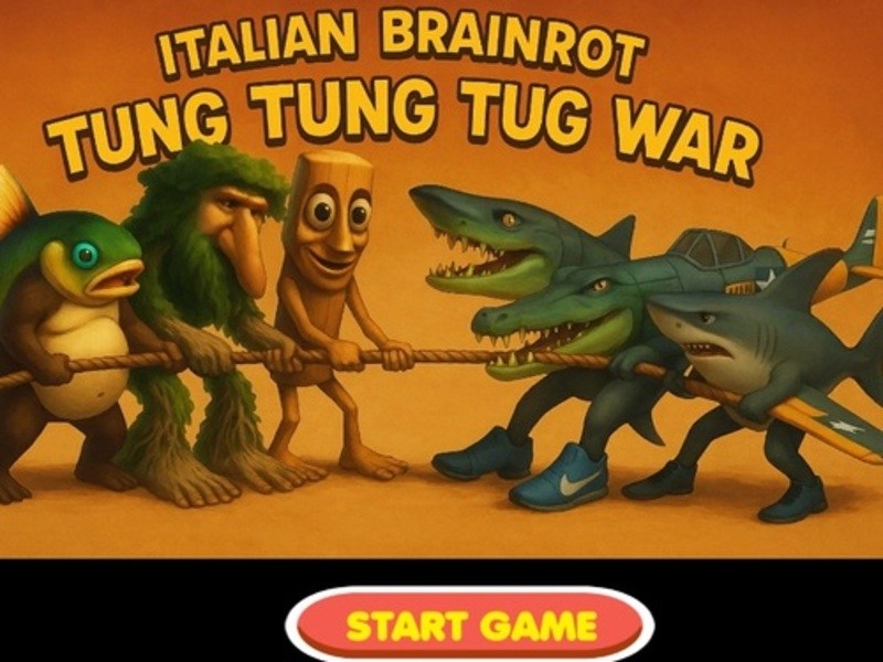 Jeu Italien Brainrot Tung Tung Tug War en ligne