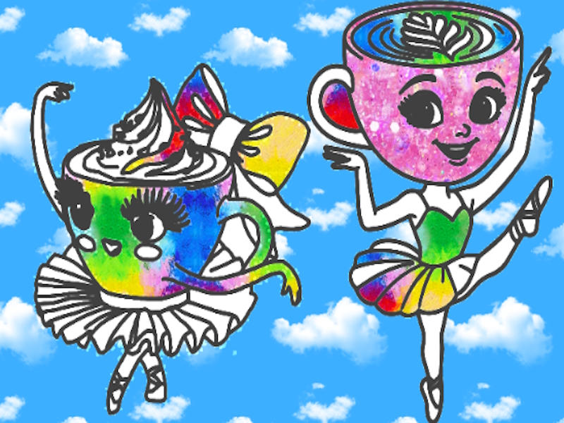 Jeu Livre de coloriage pour les enfants: Ballerina Cappuccina en ligne