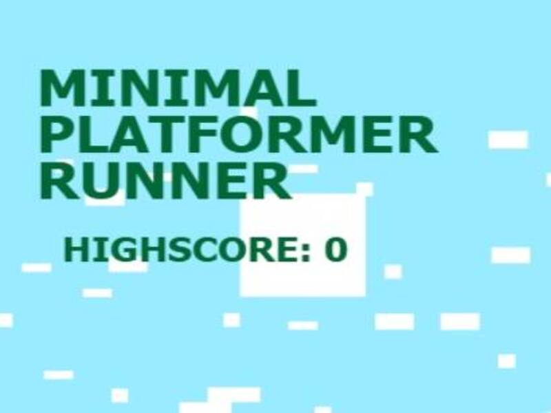 Jeu Runner de plateforme minimal en ligne