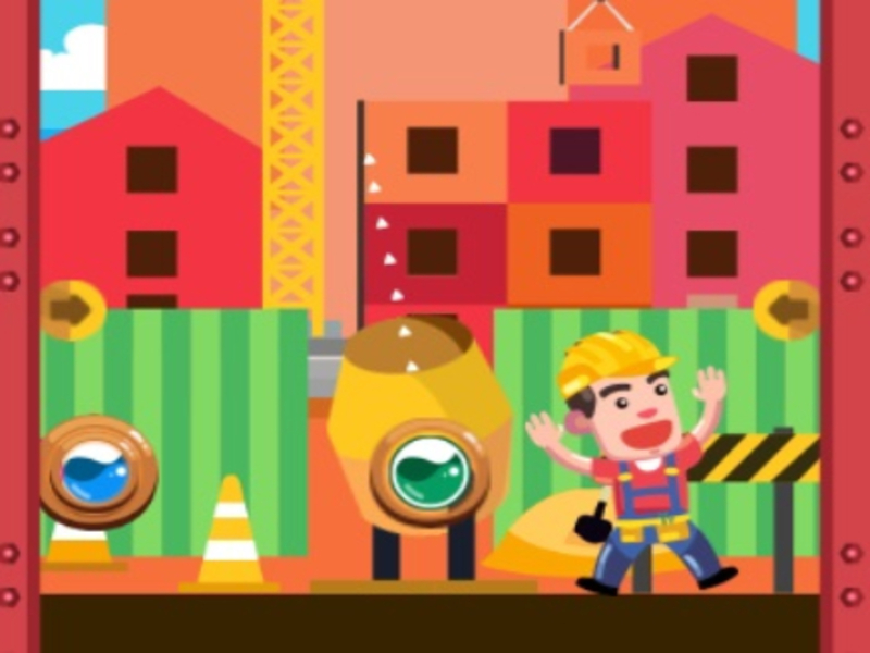Jeu Tireur de bulle ouvrier du bâtiment en ligne