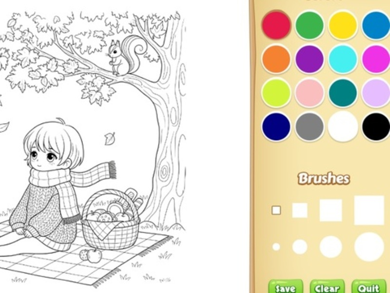 Jeu Livre de coloriage confortable pour les enfants en ligne