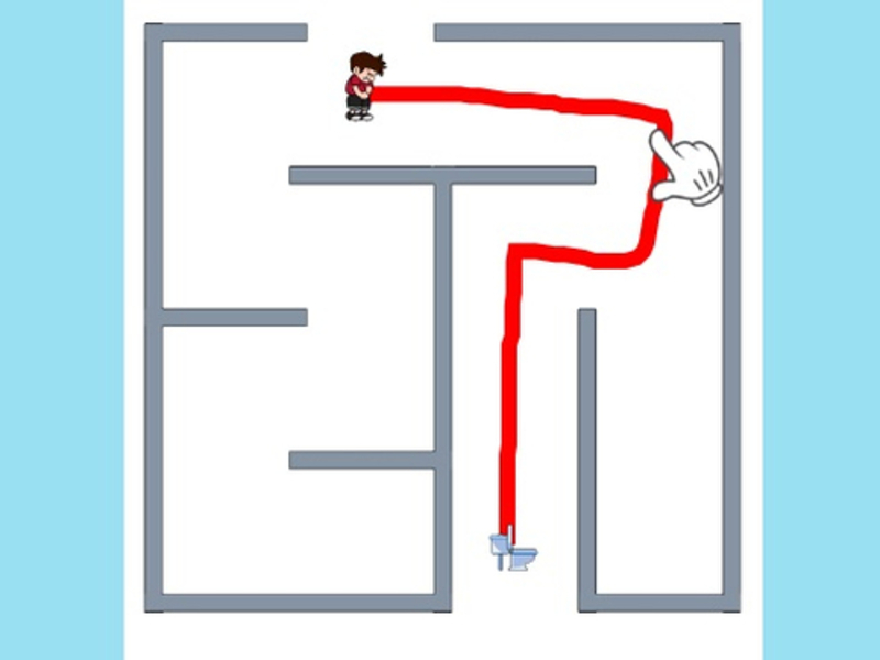 Jeu Labyrinthe d'échappement des toilettes en ligne